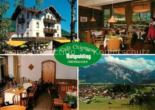 AK / Ansichtskarte Ruhpolding Cafe Chiemgau Panorama Ruhpolding