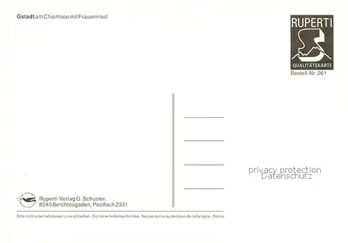 AK / Ansichtskarte Gstadt_Chiemsee Fraueninsel Hochfelln Hochgern Gstadt_Chiemsee