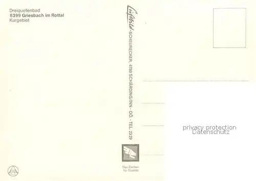 AK / Ansichtskarte Griesbach_Rottal Dreiquellenbad Griesbach Rottal