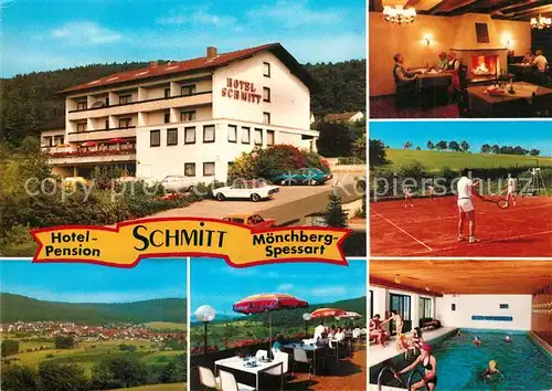 AK / Ansichtskarte Moenchberg_Spessart Hotel Pension Schmitt Moenchberg Spessart