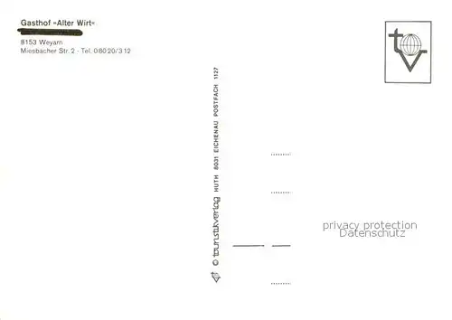 AK / Ansichtskarte Weyarn Gasthof Alter Wirt Weyarn
