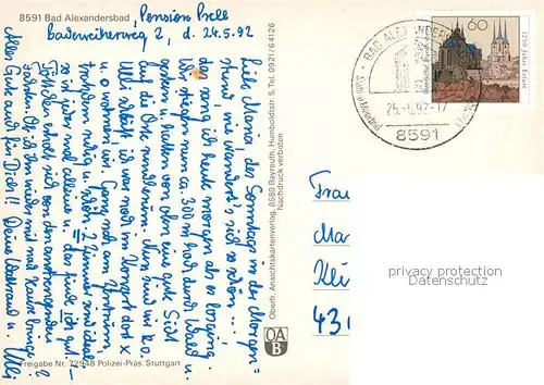 AK / Ansichtskarte Bad_Alexandersbad Fliegeraufnahme Bad_Alexandersbad