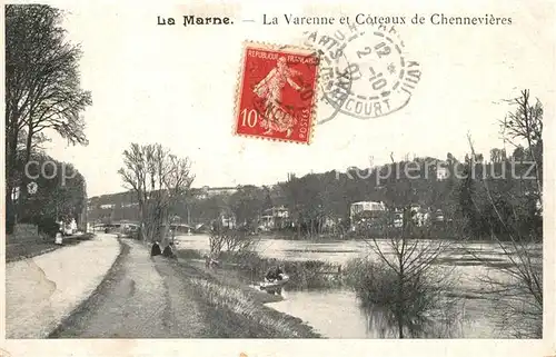 AK / Ansichtskarte Chennevieres sur Marne Promenade Bords de la Varenne Chennevieres sur Marne