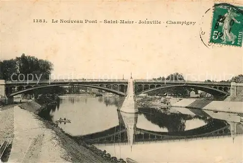 AK / Ansichtskarte Saint Maur des Fosses Nouveau pont sur la Marne Saint Maur Joinville Champigny Saint Maur des Fosses