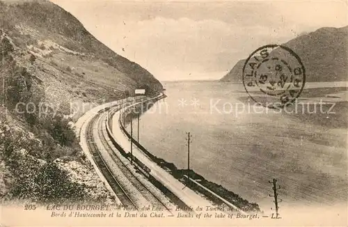 AK / Ansichtskarte Aix les Bains Bord du Lac Entree du Tunnel de Brison Chemin de fer Aix les Bains