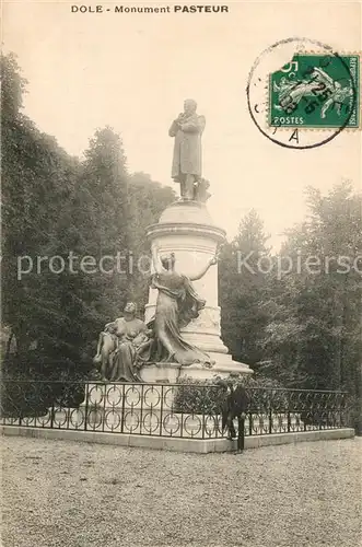 AK / Ansichtskarte Dole_Jura Monument Pasteur Statue Dole_Jura