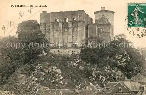 AK / Ansichtskarte Falaise_Calvados Ruines du Chateau Schloss Falaise_Calvados