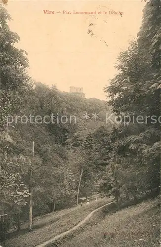 AK / Ansichtskarte Vire_Calvados Parc Lenormand et le Donjon Vire Calvados