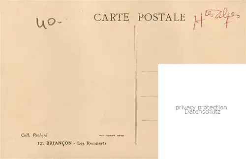 AK / Ansichtskarte Briancon Les remparts Briancon