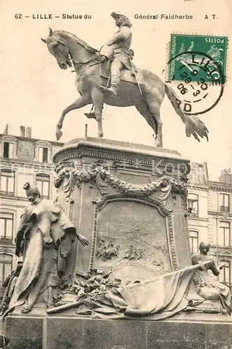 AK / Ansichtskarte Lille_Nord Statue du General Faidherbe Monument Lille_Nord