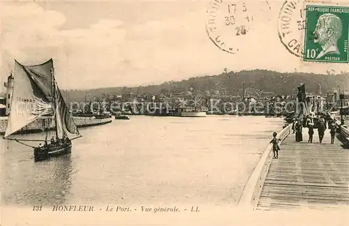 AK / Ansichtskarte Honfleur Le Port Voilier Honfleur