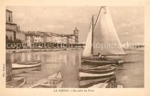 AK / Ansichtskarte La_Ciotat Un coin du port bateaux voilier La_Ciotat