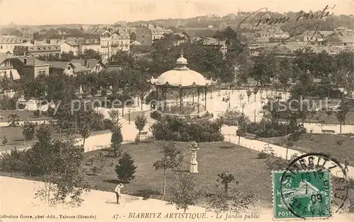 AK / Ansichtskarte Biarritz_Pyrenees_Atlantiques Jardin Public  Biarritz_Pyrenees