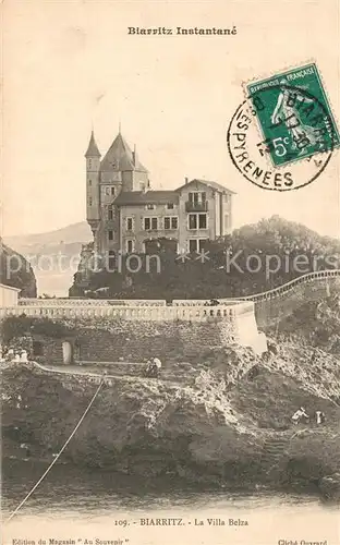 AK / Ansichtskarte Biarritz_Pyrenees_Atlantiques Villa Belza  Biarritz_Pyrenees