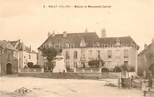 AK / Ansichtskarte Nolay_Cote d_Or_Burgund Maison Monument Carnot Nolay_Cote d_Or_Burgund