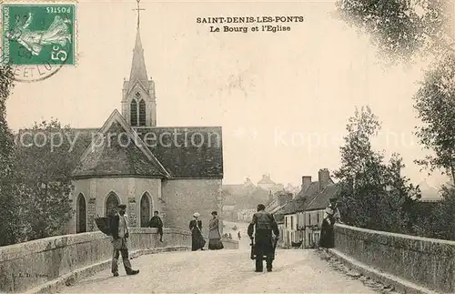 AK / Ansichtskarte Saint Denis les Ponts Bourg Eglise Saint Denis les Ponts