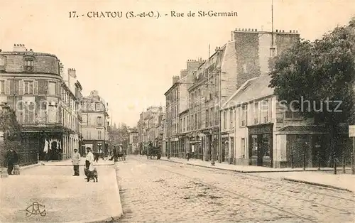 AK / Ansichtskarte Chatou Rue de Saint Germain Chatou