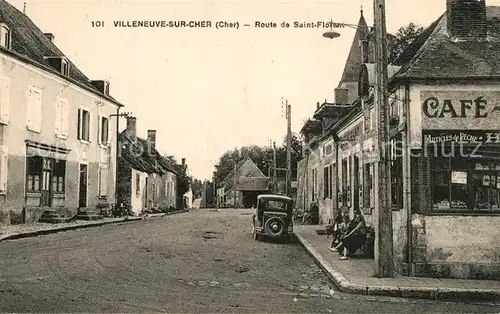 AK / Ansichtskarte Villeneuve sur Cher Route de Saint Florant Villeneuve sur Cher