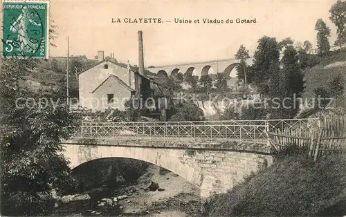 AK / Ansichtskarte La_Clayette Usine Viaduc du Gotard La_Clayette