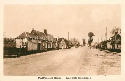 AK / Ansichtskarte Parville La route Nationale  Parville