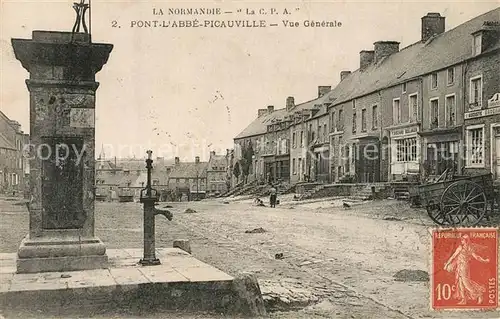 AK / Ansichtskarte Picauville Stadtansicht Pont L Abbe Picauville