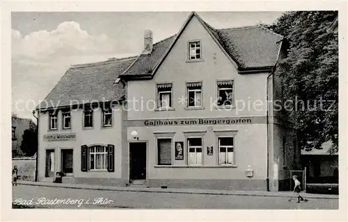 AK / Ansichtskarte Rastenberg Gasthaus zum Buergergarten Rastenberg