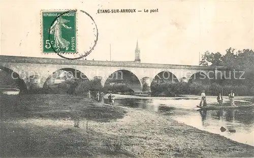 AK / Ansichtskarte Etang sur Arroux Le pont Etang sur Arroux
