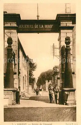 AK / Ansichtskarte Lorient_Morbihan_Bretagne Entree de Arsenal Lorient_Morbihan_Bretagne