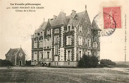 AK / Ansichtskarte Saint Vincent sur Graon Chateau de la Bijoire Saint Vincent sur Graon