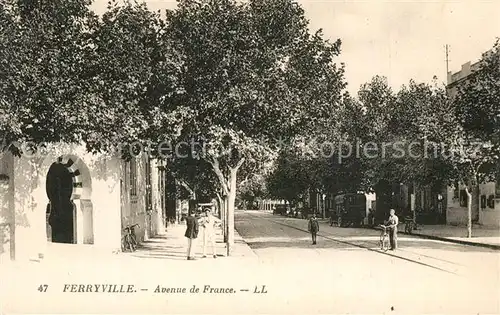 AK / Ansichtskarte Ferryville_Menzel Bourguiba Avenue de France Ferryville