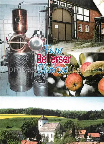 AK / Ansichtskarte Bellersen Motiv mit Kirche Schnapsbrennerei Bellersen
