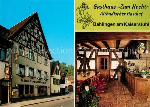 AK / Ansichtskarte Bahlingen Gasthaus Zum Hecht Altbadischer Gasthof Bahlingen