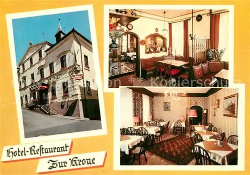 AK / Ansichtskarte Bad_Brueckenau Hotel Restaurant Zur Krone Bad_Brueckenau