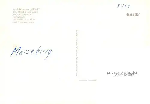 AK / Ansichtskarte Bad_Brueckenau Hotel Restaurant Zur Krone Bad_Brueckenau