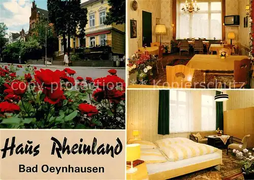 AK / Ansichtskarte Bad_Oeynhausen Haus Rheinland Fremdenzimmer Bad_Oeynhausen