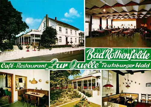 AK / Ansichtskarte Erpen Cafe Restaurant Zur Quelle am Teutoburger Wald Erpen
