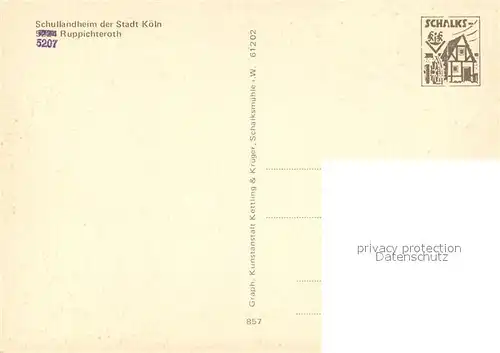 AK / Ansichtskarte Ruppichteroth Schullandheim der Stadt Koeln Fachwerkhaus Ruppichteroth