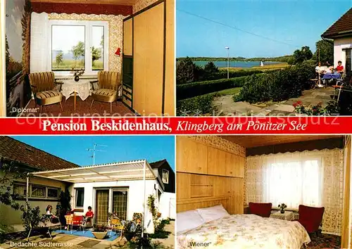 AK / Ansichtskarte Klingberg Pension Beskidenhaus am Poenitzer See Klingberg