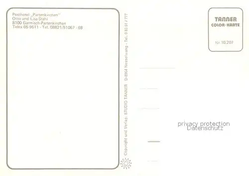 AK / Ansichtskarte Garmisch Partenkirchen Posthotel Partenkirchen Postkutsche Garmisch Partenkirchen