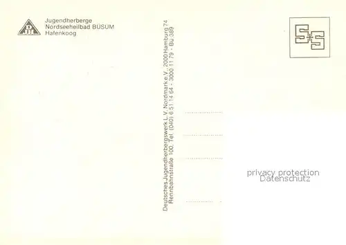 AK / Ansichtskarte Buesum_Nordseebad Jugendherberge Nordseeheilbad Buesum_Nordseebad
