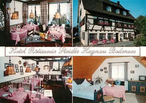 AK / Ansichtskarte Hagnau_Bodensee Hotel Rotisserie Steidle Hagnau Bodensee