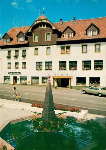 AK / Ansichtskarte Haiterbach Gasthaus Pension Lamm im Schwarzwald Brunnen Haiterbach