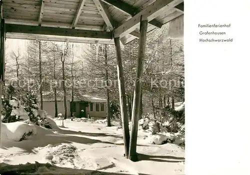 AK / Ansichtskarte Grafenhausen_Schwarzwald Familienferienhof im Winter Grafenhausen Schwarzwald