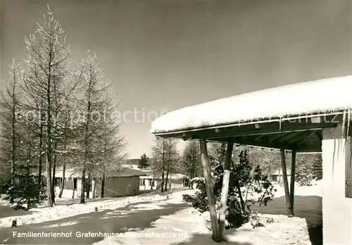 AK / Ansichtskarte Grafenhausen_Schwarzwald Familienferienhof im Winter Grafenhausen Schwarzwald