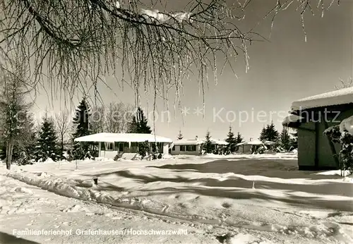 AK / Ansichtskarte Grafenhausen_Schwarzwald Familienferienhof im Winter Grafenhausen Schwarzwald