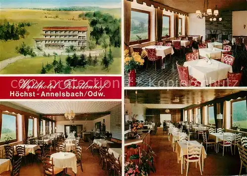 AK / Ansichtskarte Annelsbach Waldhotel Forellenhof Restaurant Annelsbach