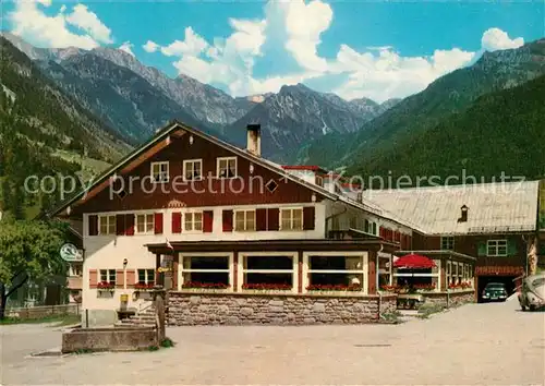 AK / Ansichtskarte Hinterstein_Bad_Hindelang Alpenhotel Pension Gruener Hut Allgaeuer Alpen Hinterstein_Bad_Hindelang