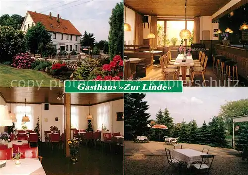 AK / Ansichtskarte Klecken Gasthaus Zur Linde Restaurant Gartenterrasse Klecken