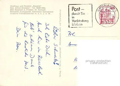 AK / Ansichtskarte Rosslach Gasthaus Pension Berghof Rosslach