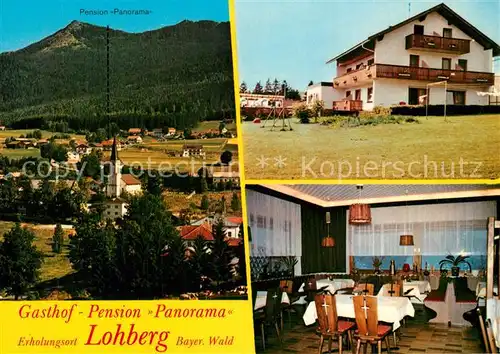 AK / Ansichtskarte Lohberg_Lam Gasthof Pension Panorama Bayerischer Wald Lohberg_Lam